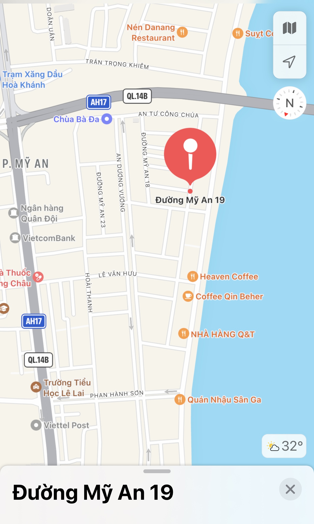 NHÀ MẶT PHỐ VIEW NGẮM PHÁO HOA TẠI ĐƯỜNG MỸ AN 19 - NGŨ HÀNH SƠN - TP. ĐÀ NẴNG