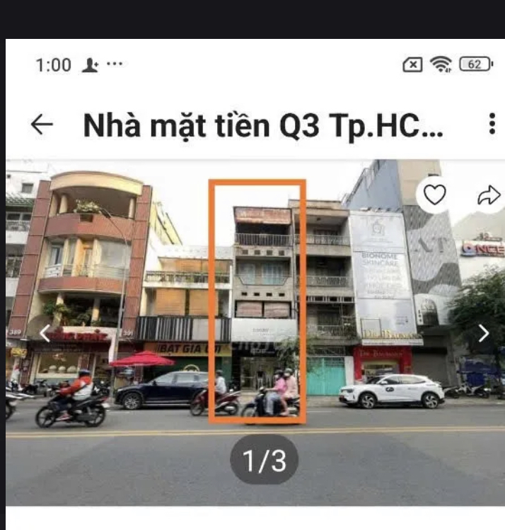 Bán nhà: võ văn tần, trung tâm F5,quận 3, DT:79mv,53 tỷ