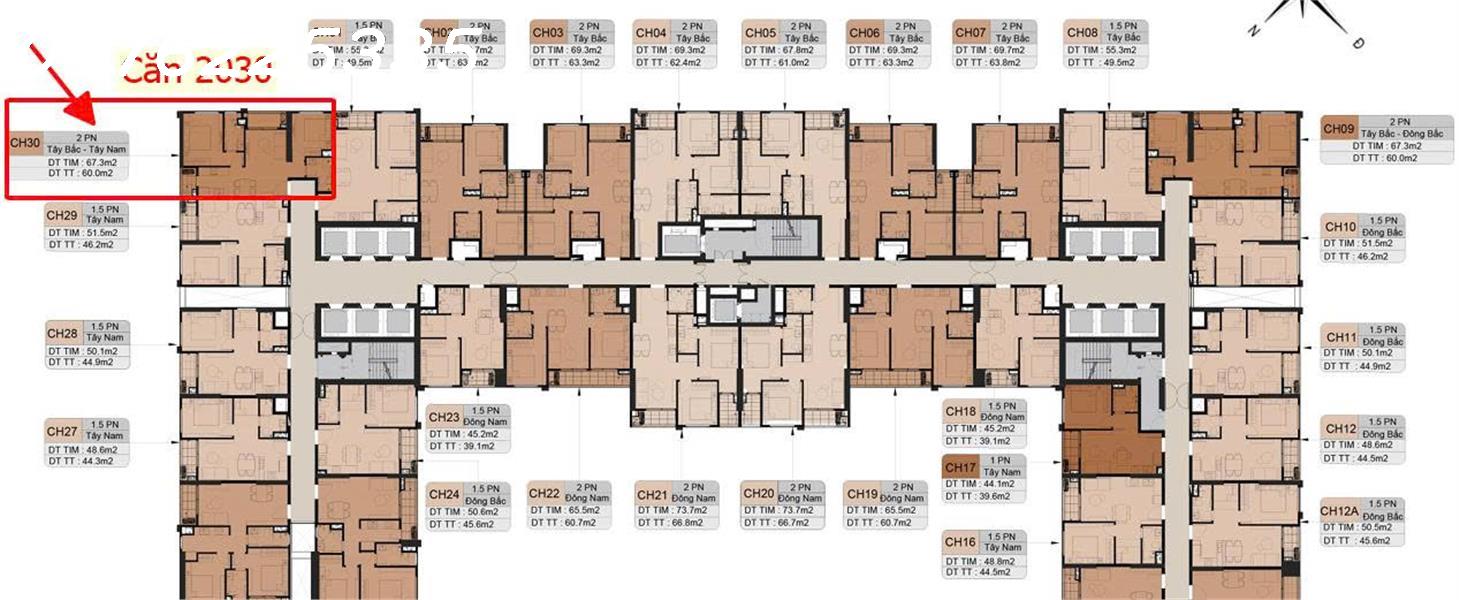 BÁN CĂN 2PN TÒA ROSE RESIDENCE-DỰ ÁN HOÀNG HUY COMMERCE