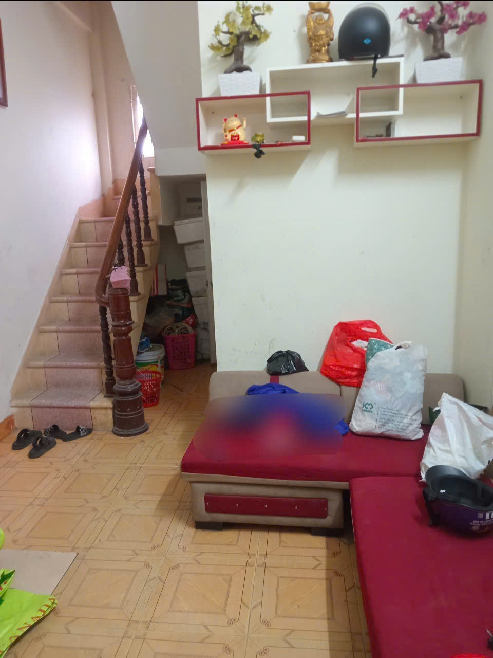 Cho thuê nhà Giải Phóng 4 tầng x 23m2, 2 ngủ, 7 Triệu ở gia đình, nhóm tối đa 5 bạn