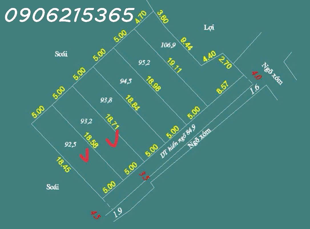 Cc F0 gửi bán 2 siêu phẩm 92.5m & 93.2m tại Xuân Mai, Chương Mỹ, tp Hà Nội ô tô vào