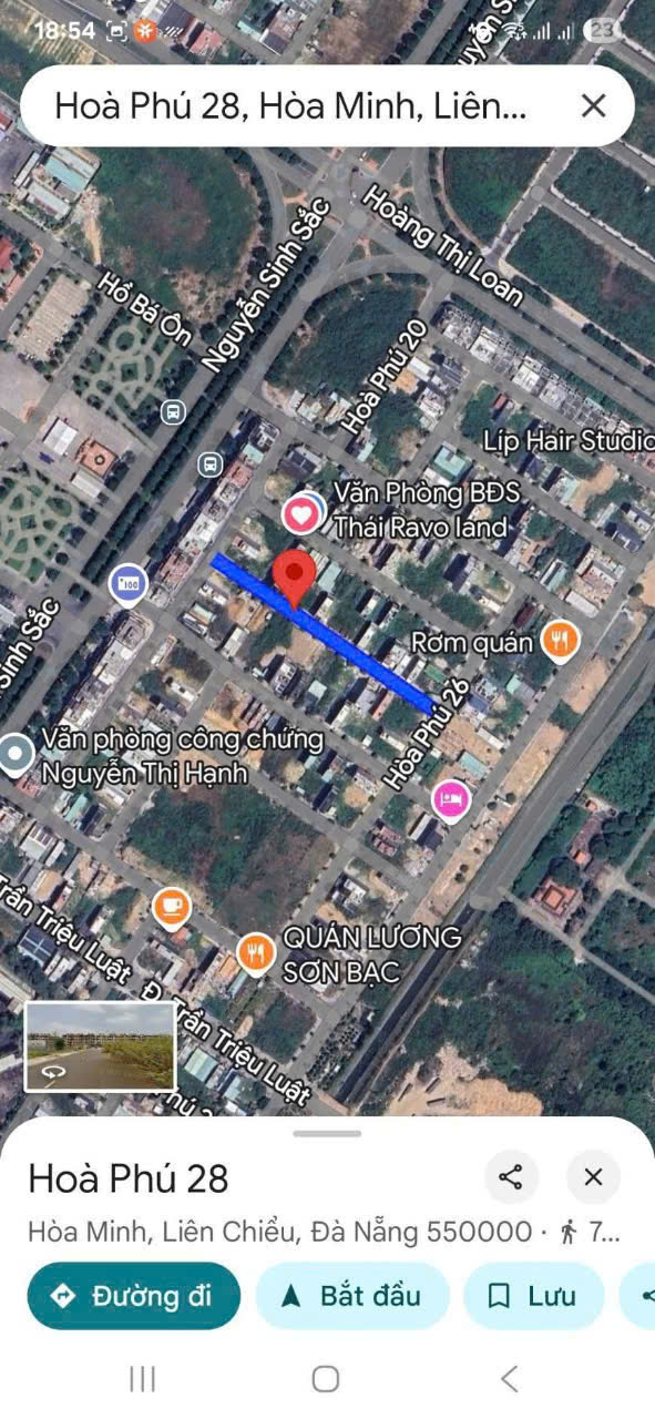 Bá.n đất đường Hòa Minh 28 - còn 1 lô duy nhất