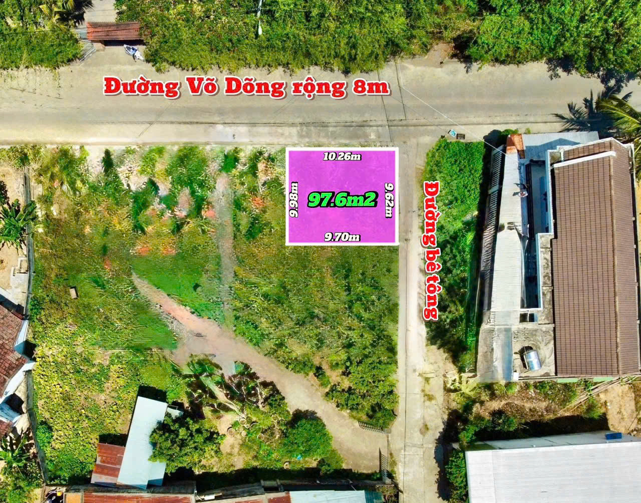 Cần bán lô góc mặt đường 8m vừa ở vừa kinh doanh buôn bán - Đất thuộc xã Vĩnh Trung ( phường Tây Nha Trang ) -