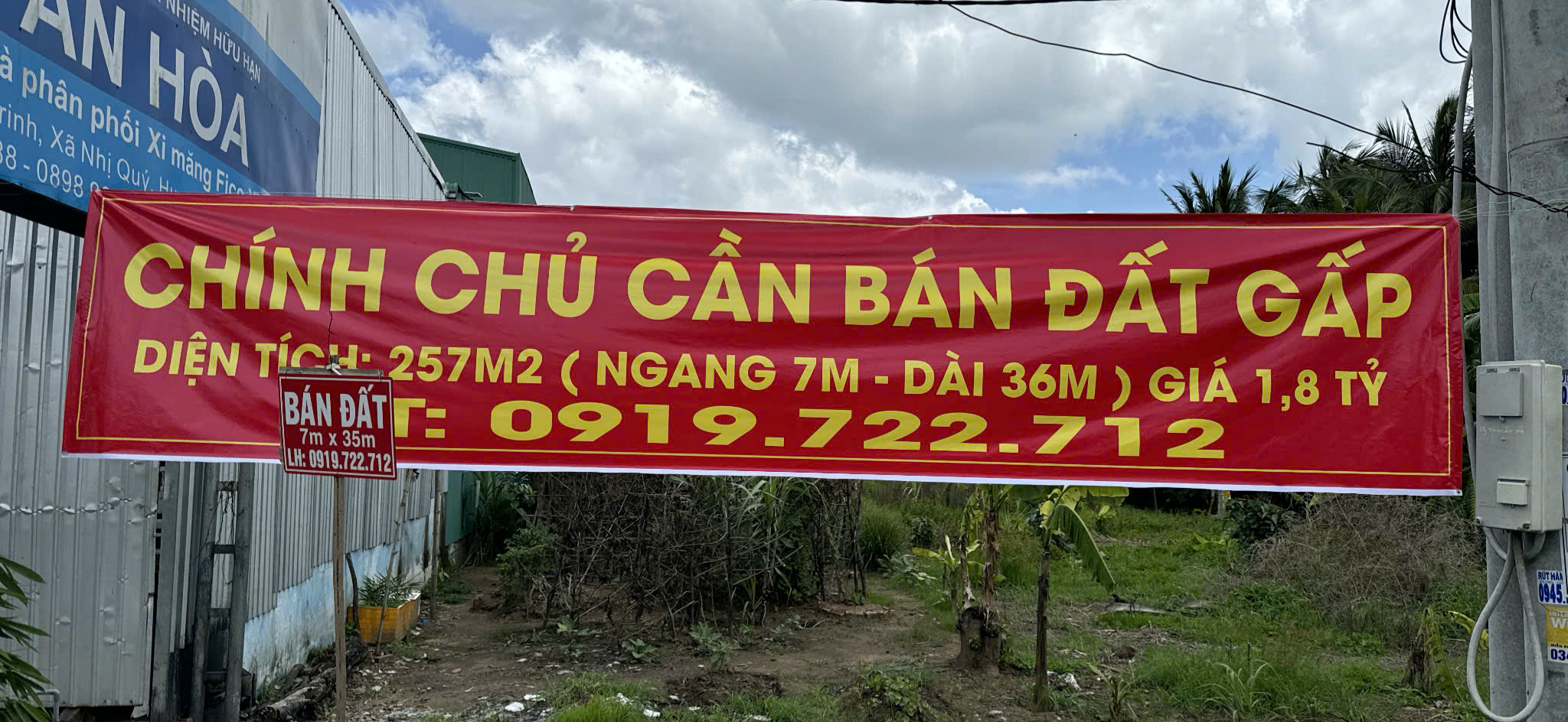 CHÍNH CHỦ CẦN BÁN GẤP LÔ ĐẤT CÓ VỊ TRÍ ĐẸP TẠI XÃ NHỊ QÚY - THỊ XÃ CAI LẬY - TIỀN GIANG.