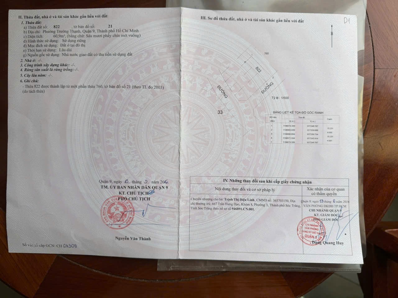 Đất đẹp- đầu tư là sinh lời Chính chủ cần bán nhanh lô đất tiềm năng tại quận 9, TPHCM