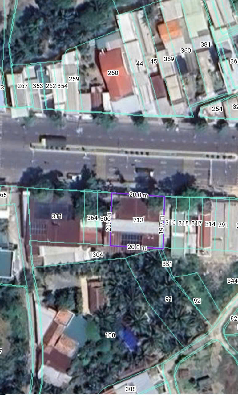 Hàng hiếm mặt tiền 23/10 - Tây Nha Trang Gần đường D30.Diện tích gần 400m2 Giá : 55tr00/m2 giá tổng 22 tỷ lh e Thanh