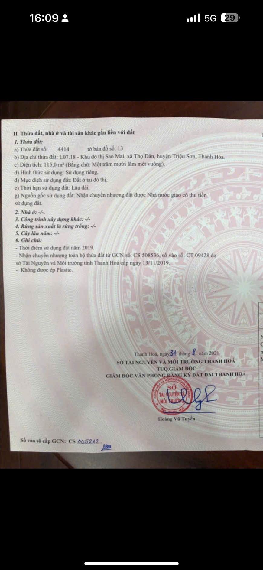 CHÍNH CHỦ CẦN BÁN ĐẤT Ở Khu đô thị Sao Mai Xuân Thịnh, 47, Thọ Dân, Huyện Triệu Sơn, Thanh Hóa