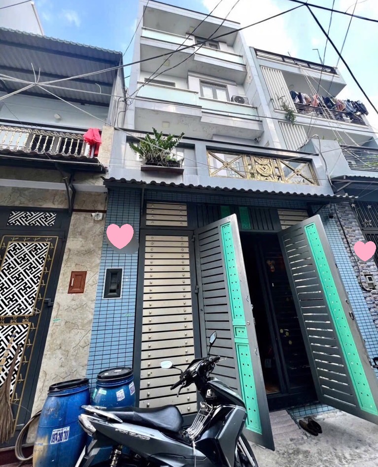 Bán nhà 4 tầng - 50m2 (5x10) - Hẻm xe hơi 5m - gần chợ Bà Hom - Nguyễn Triệu Luật - chỉ hơn 4 tỷ