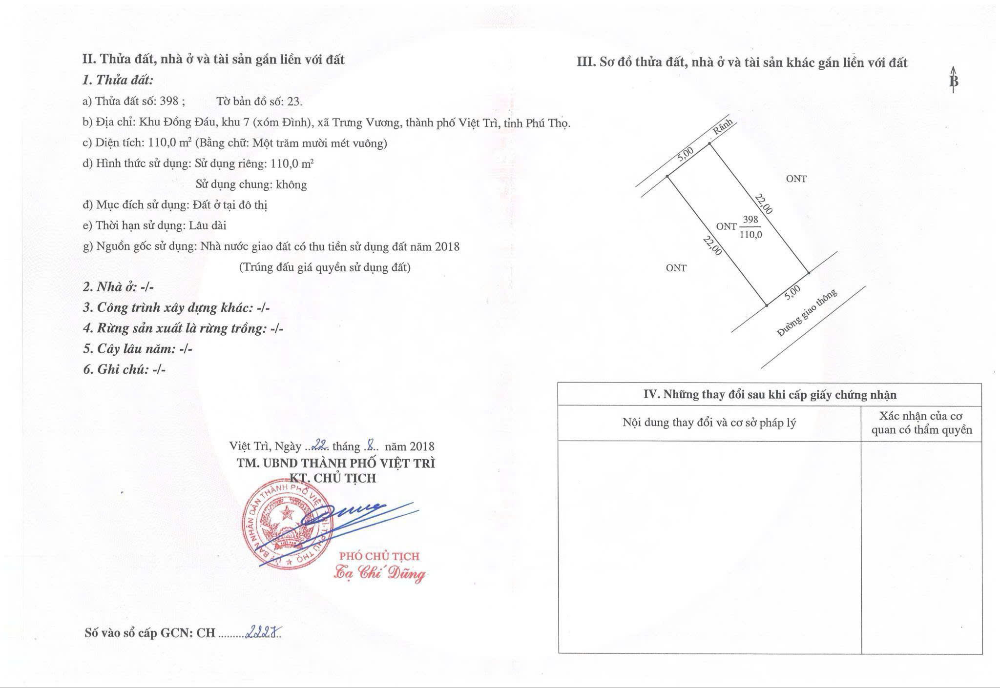 CHÍNH CHỦ CẦN BÁN LÔ ĐẤT ĐẸP – TRƯNG VƯƠNG , trục chính Nguyễn Văn Linh