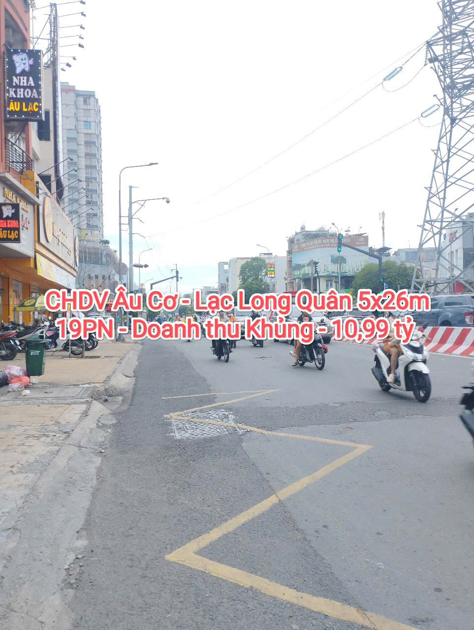 Ngộp CHDV Âu Cơ -5x26m - HXH 4 tầng - dòng tiền khủng - Gần Q11