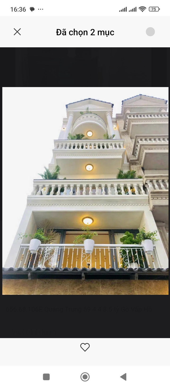 Chủ cần bán nhà hẻm đường Quang Trung P11 Q Gò Vấp TP HCM DT 58m2. Giá 8tỷ5.