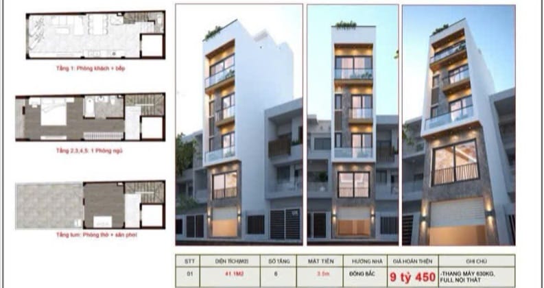 NHÀ MỚI TINH – 6 TẦNG – CÓ THANG MÁY – NGỌC THỤY, LONG BIÊN