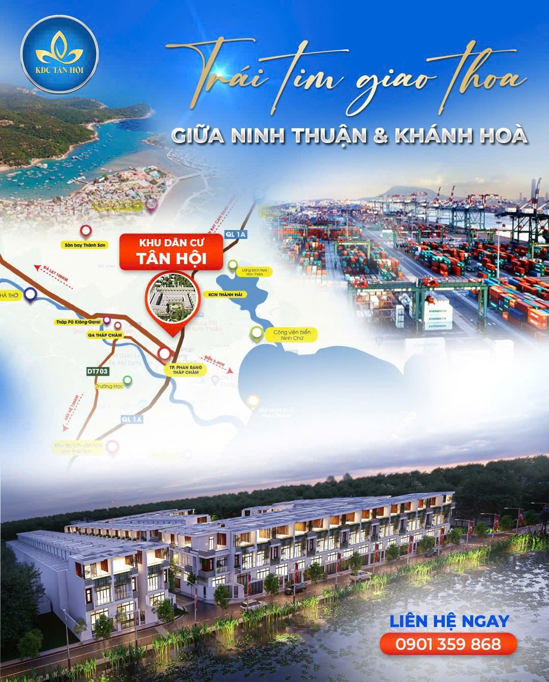 Sống đỉnh cao, nơi giao thoa giữa biển&thành phố! KDC Tân Hội nơi thiên nhiên và cuộc sống giao hòa. Dự án Khu dân cư
