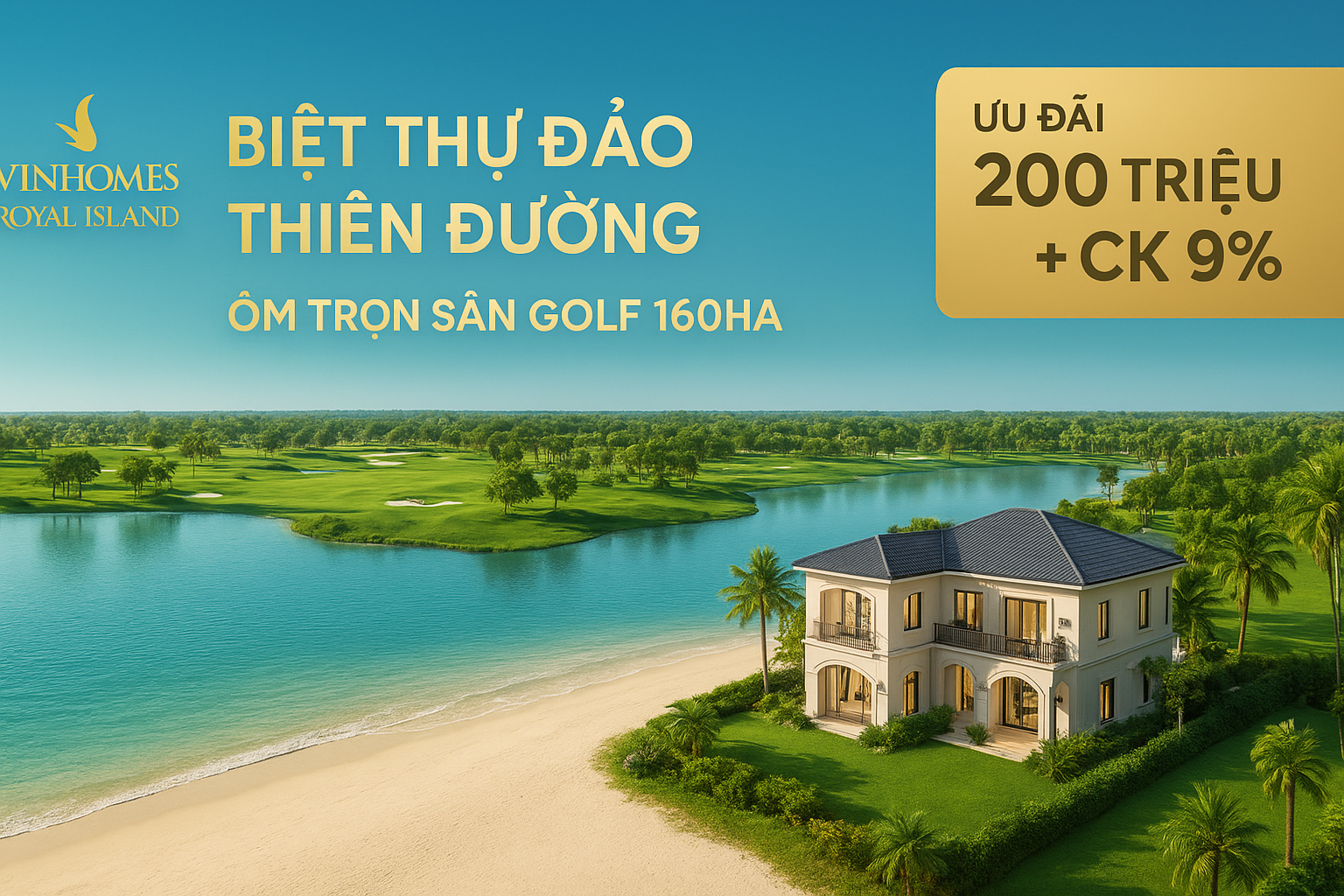 Bán Biệt thự Đảo Thiên Đường – nơi giới thượng lưu hội tụ