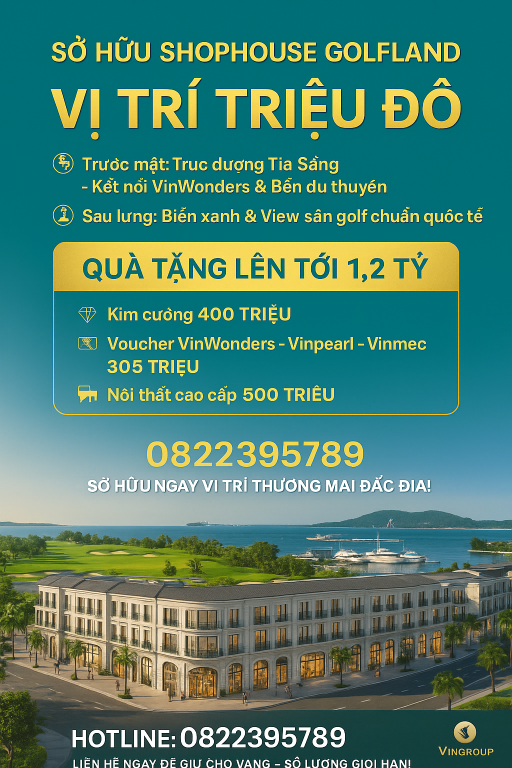 Bán Shophouse Golfland – vị trí triệu đô, sở hữu chỉ từ 3 tỷ!