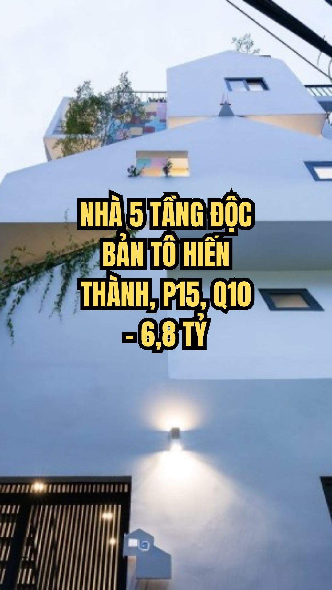 NHÀ 5 TẦNG ĐỘC BẢN TÔ HIẾN THÀNH, P15, Q10 – 6,8 TỶ, DÒNG TIỀN 27TR/THÁNG