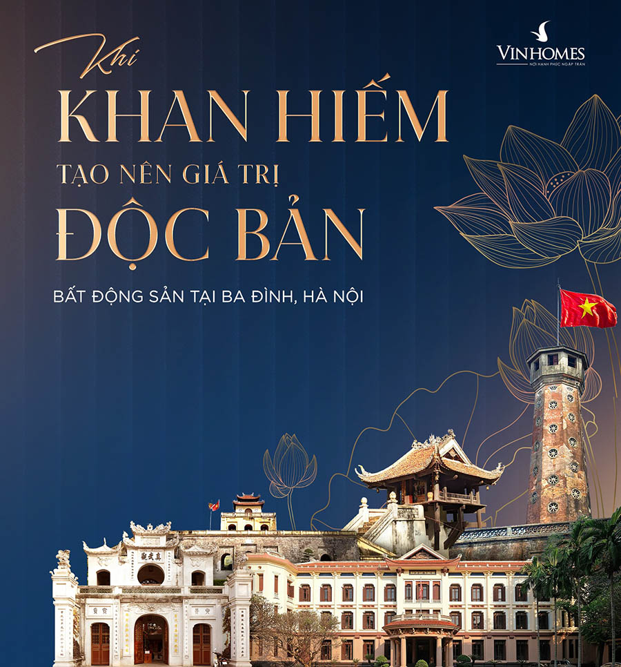 Sống tiện nghi, khởi đầu tương lai vững chắc tại Vinhomes Giảng Võ tr.tâm HN. Số căn có hạn (30/8)