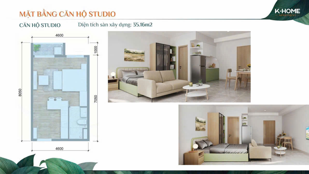 Sở hữu ngay Studio 33m² – Trả góp chỉ 5 triệu/tháng