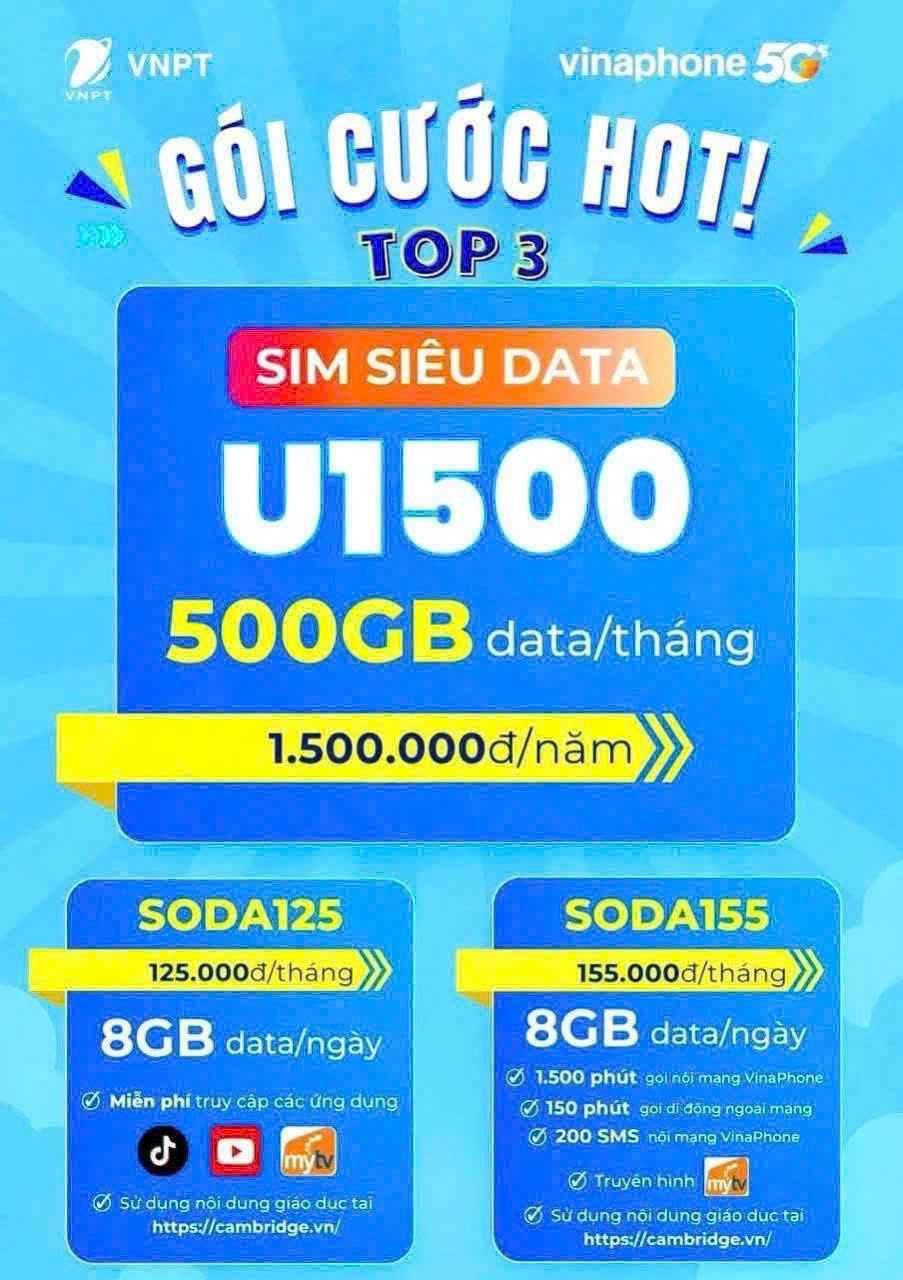 SIM SỐ ĐẸP - DỊCH VỤ VNPT - SIM 4G VINAPHONE - TP . HỒ CHÍ MINH