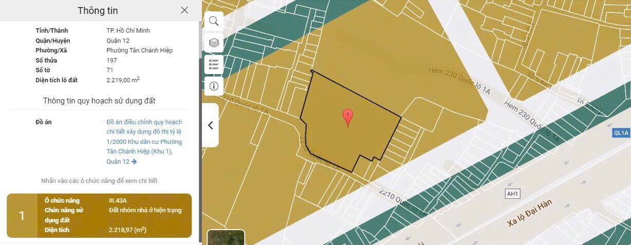 BÁN ĐẤT HIẾM – HẺM XE TẢI 8M – SÁT QL1A – 1.500M² THỔ CƯ – GIÁ CHỈ 45 TỶ