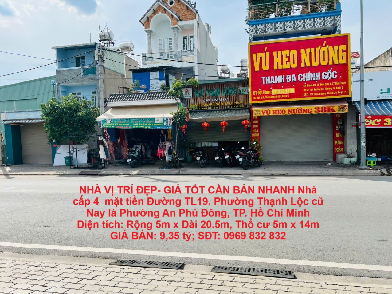 NHÀ VỊ TRÍ ĐẸP- GIÁ TỐT CẦN BÁN NHANH Nhà cấp 4 mặt tiền Đường TL19. Phường Thạnh Lộc cũ