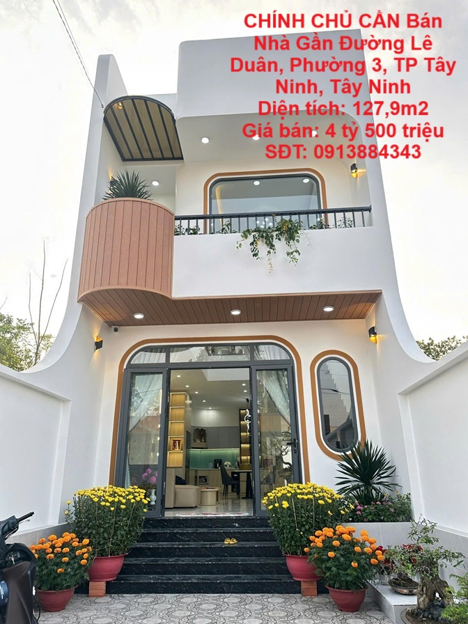 NHÀ ĐẸP - GIÁ TỐT - CHÍNH CHỦ CẦN Bán Nhà Gần Đường Lê Duân, Phường 3, TP Tây Ninh, Tây Ninh