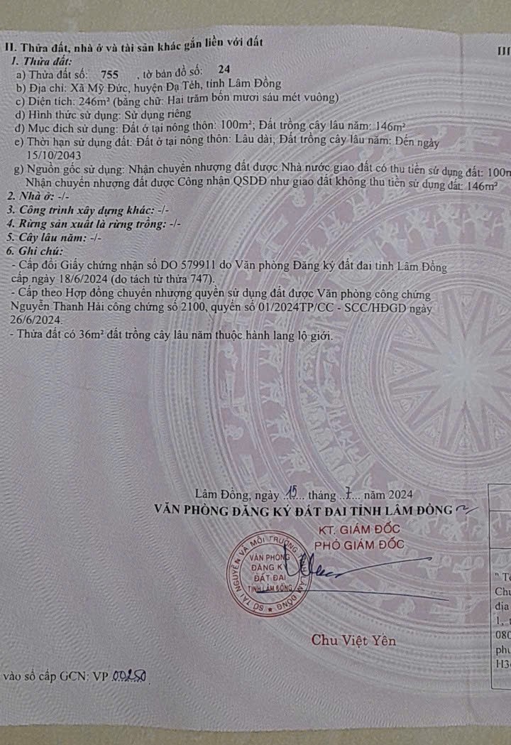 ĐẤT ĐẸP - GIÁ TỐT - Bán GẤP Lô Đất Tiềm Năng Tại xã Mỹ Đức, tỉnh Lâm Đồng