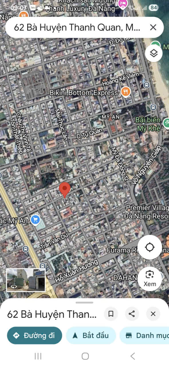 CHÍNH CHỦ CHÀO Bán lô đất đường Bà Huyện Thanh Quan Phường Mỹ An, Quận Ngũ Hành Sơn, Đà Nẵng LÔ VIP: góc 2 mặt tiền