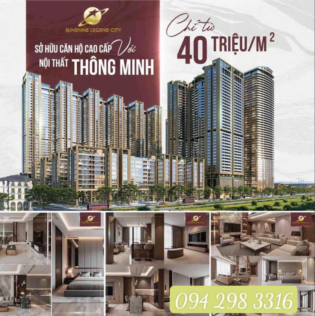 SUNSHINE LEGEND CITY – Thành phố trẻ trên miền Di Sản phía đông Hà Nội