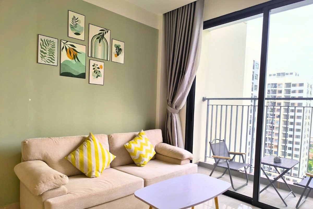 Bán Căn 2PN 59m² – Full nội thất, ban công Đông Nam mát mẻ, Khu Vườn Nhật 3,3 tỷ, đã có sổ, chủ không vay