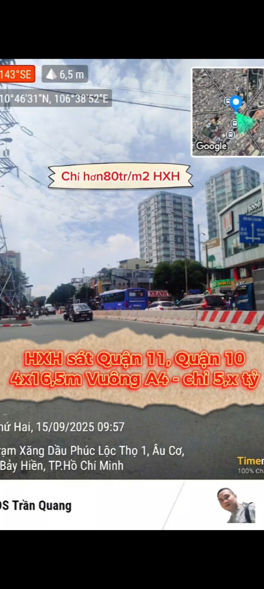 Ngộp Trịnh Đình Trọng - 66m - HXH Giáp Quận 11, Quận 10