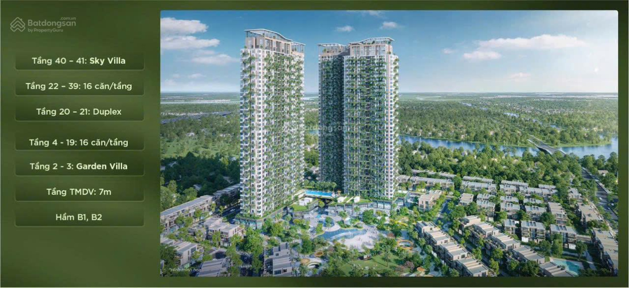 Căn hộ Eco Retreat penhouse, sky villa, duplex, garden villa 4PN 176m2 giữa đô thị Xanh Eco Retreat, view hồ Thiên Nga