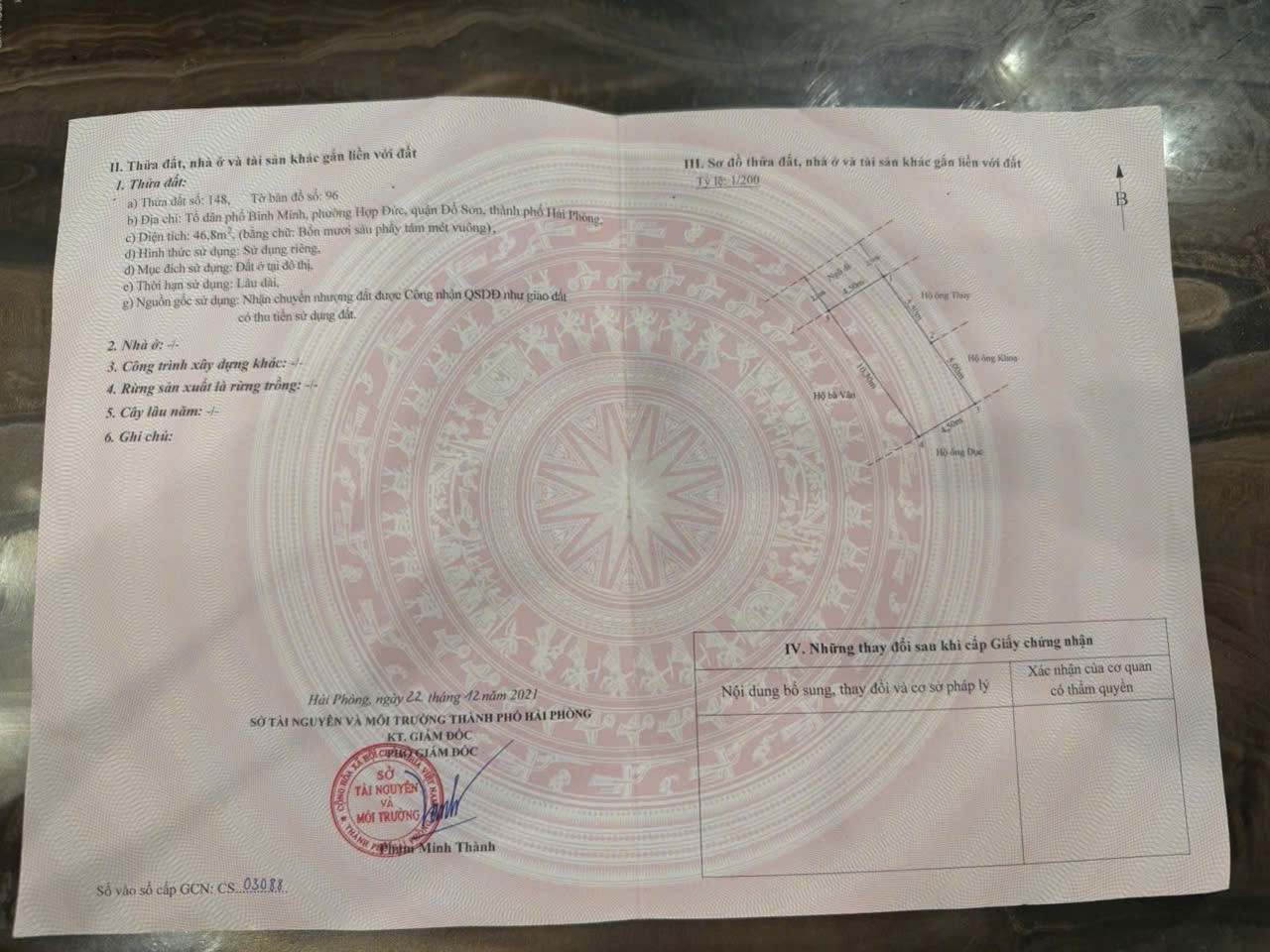 6xx tr 46.8m2 Bình Minh Hợp Đức Đồ Sơn Zalo 0567222555