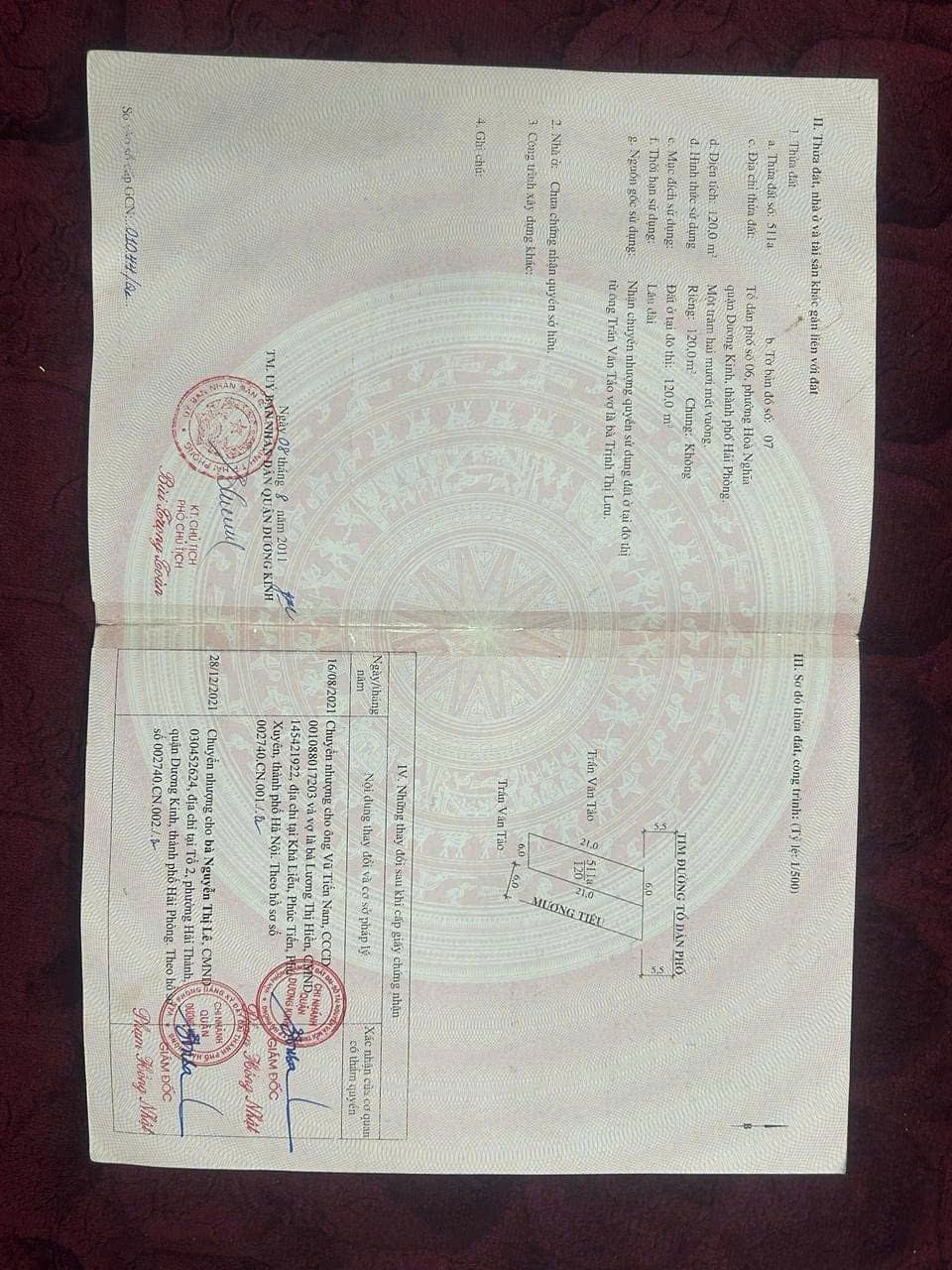 2.4 tỷ 120m2 Hoà Nghĩa Dương Kinh Zalo 0567222555