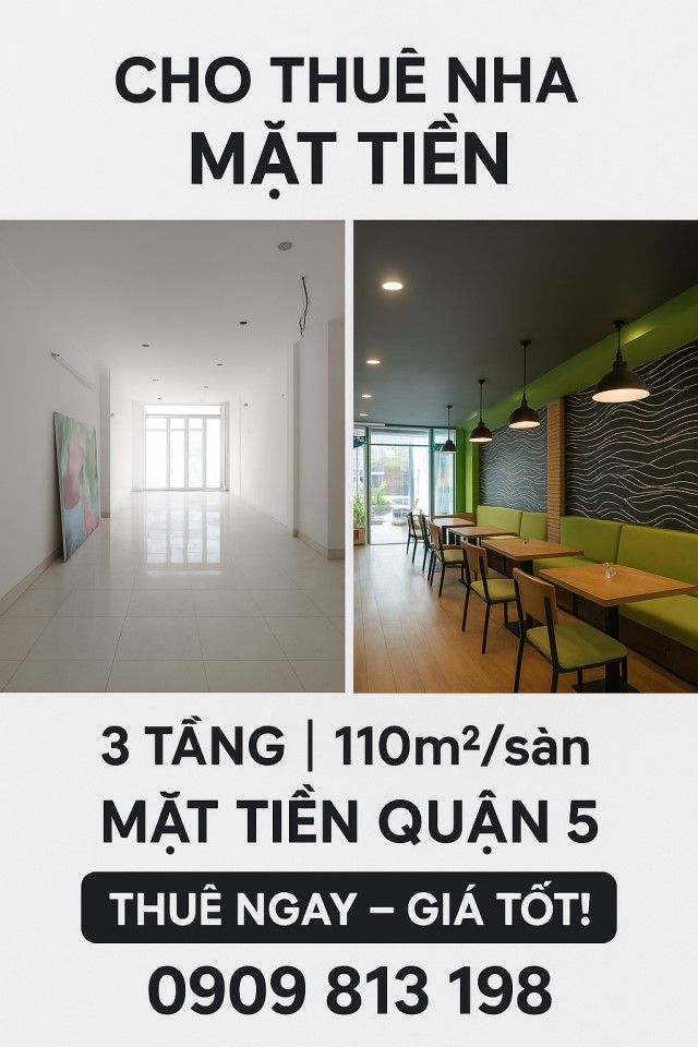 MẶT TIỀN KD QUẬN 5 – LỢI THẾ ĐA NGÀNH