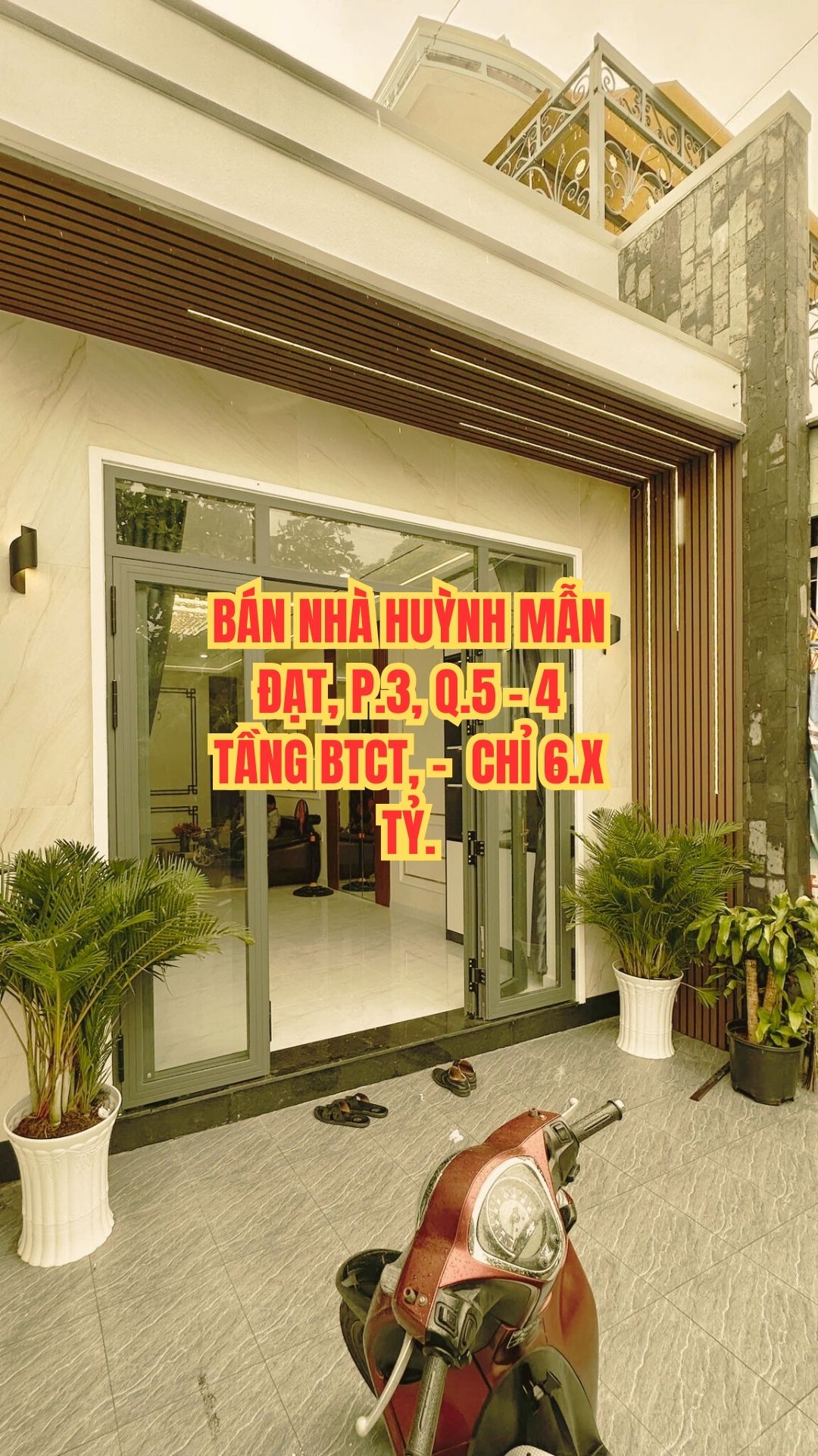 BÁN NHÀ HUỲNH MẪN ĐẠT, P.3, Q.5 - 4 TẦNG BTCT, SÁT HXH - CHỈ 6.X TỶ.