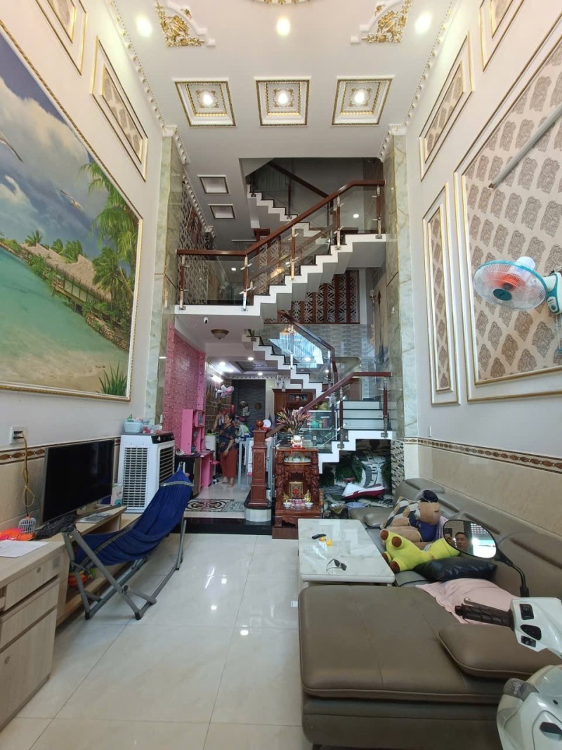 NHÀ 4 TẦNG 65m2 - TRUNG TÂM QUẬN BÌNH TÂN - GIÁ CHỈ 7.5 TỶ - BÌNH HƯNG HOÀ