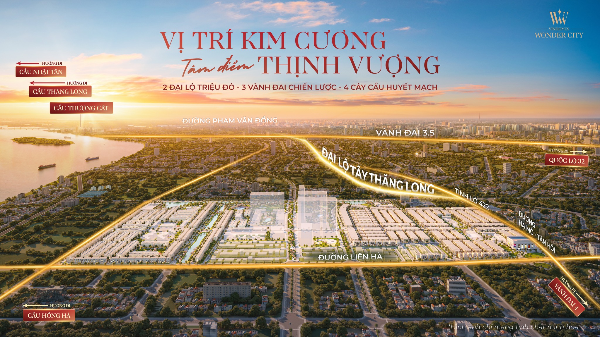 Vinhomes Đan Phượng. Giá Tốt Từ CĐT, Cơ hội X 2 tài sản khi Đại lộ Tây Thăng Long thông (29/9)
