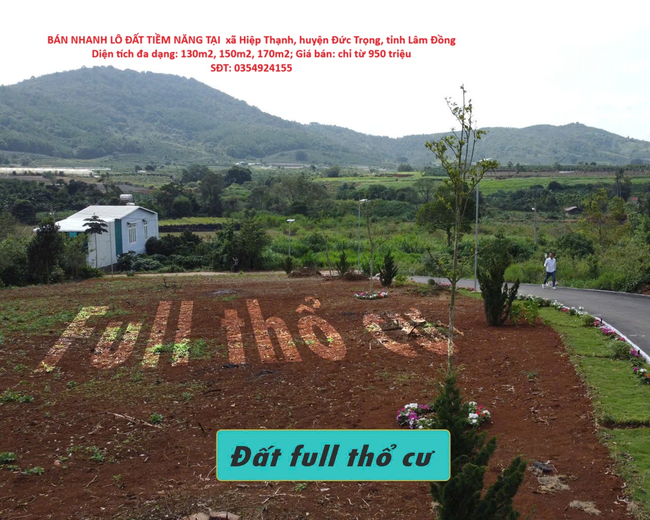 LÔ ĐẤT VỊ TRÍ ĐẸP- ĐẦU TƯ LÀ SINH LỜI CẦN BÁN NHANH LÔ ĐẤT TIỀM NĂNG TẠI huyện Đức Trọng, Lâm Đồng