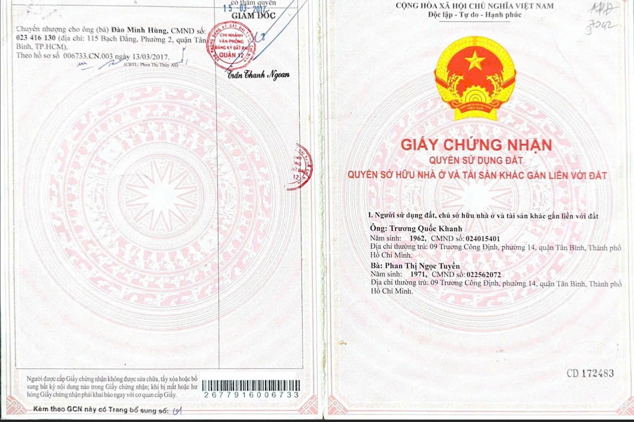 ĐẤT ĐẸP- GIÁ TỐT- Cần Bán Nhanh Lô Đất Mặt Tiền Đẹp Vị Trí Tại Quận 12, TP HCM