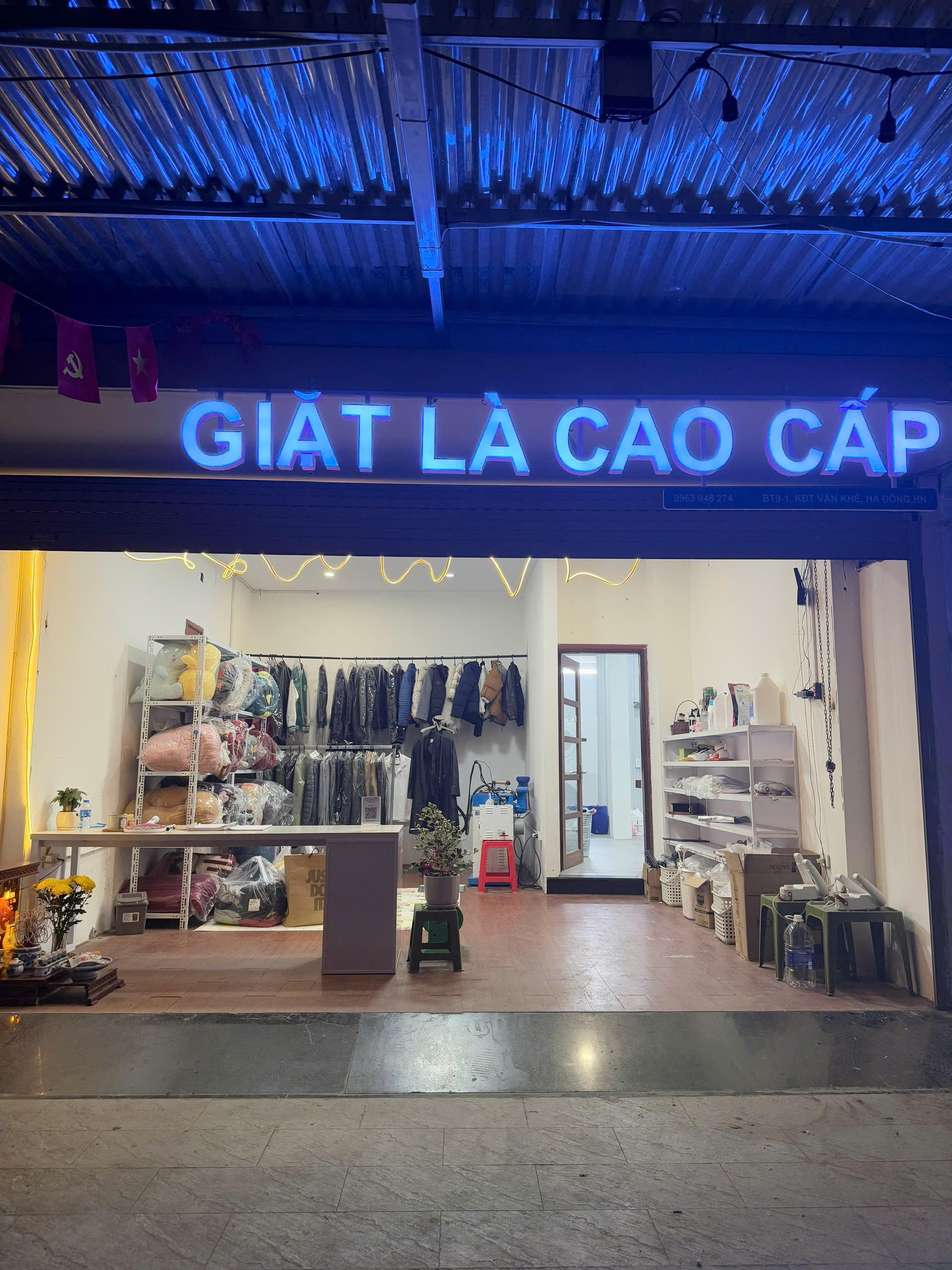 Sang tiệm giặt là tại KĐT Văn Khê, La Khê, Hà Đông, Hà Nội