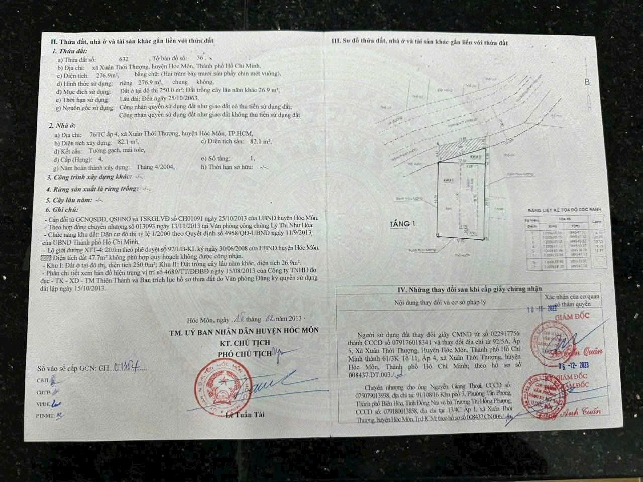 NHÀ VƯỜN (13X24) MẶT TIỀN ẤP 4 BÀ ĐIỂM, HÓC MÔN GIÁ CHỈ 11.5 TỶ