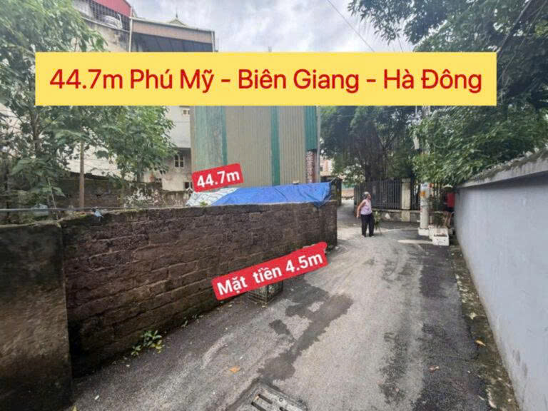 SIÊU PHẨM 44,7M TẠI TẠI BIÊN GIANG-HÀ ĐÔNG-HÀ NỘI