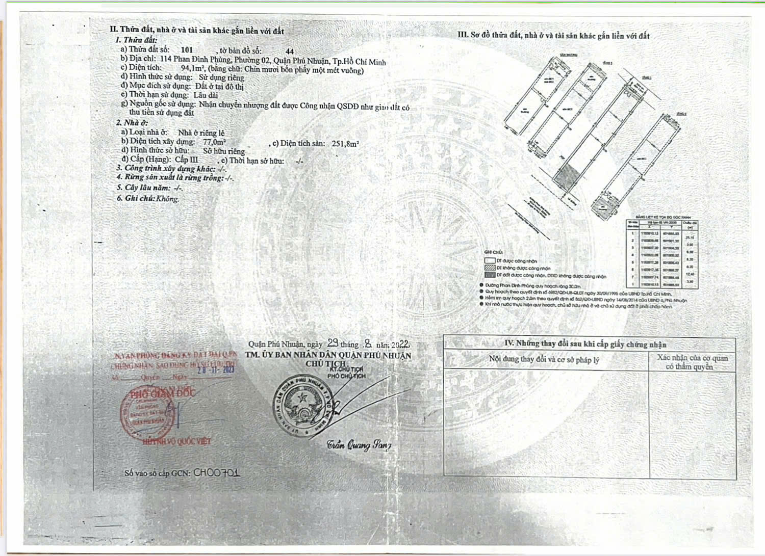 Bán Nhà Mặt Tiền 114 Phan Đình Phùng, Phường 2, Q. Phú Nhuận