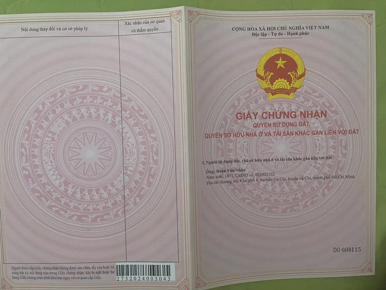 ĐẤT ĐẸP – GIÁ TỐT – CHÍNH CHỦ CẦN BÁN TẠI Phạm Văn Chèo , Thị trấn Củ Chi, Huyện Củ Chi, HCM