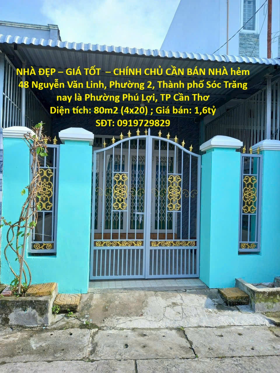 NHÀ ĐẸP – GIÁ TỐT – CHÍNH CHỦ CẦN BÁN NHÀ hẻm 48 Nguyễn Văn Linh, Phường 2, Thành phố Sóc Trăng