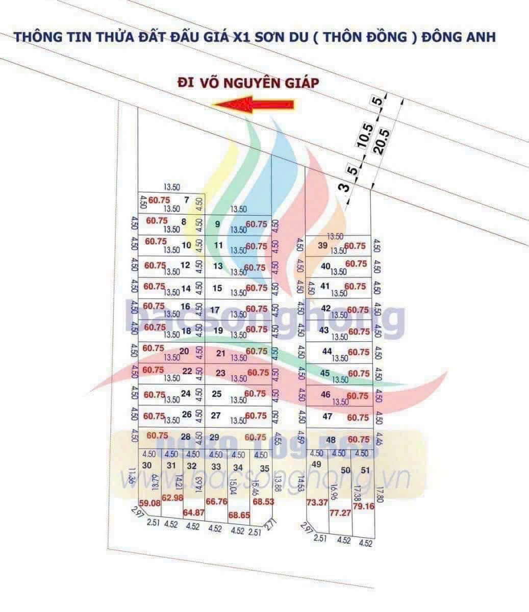 ❌❌ Chủ gửi bán lô đất đấu giá X1 Sơn Du - Nguyên Khê, ngay đường Võ Nguyên Giáp. ❎ Diện tích: 77,3m