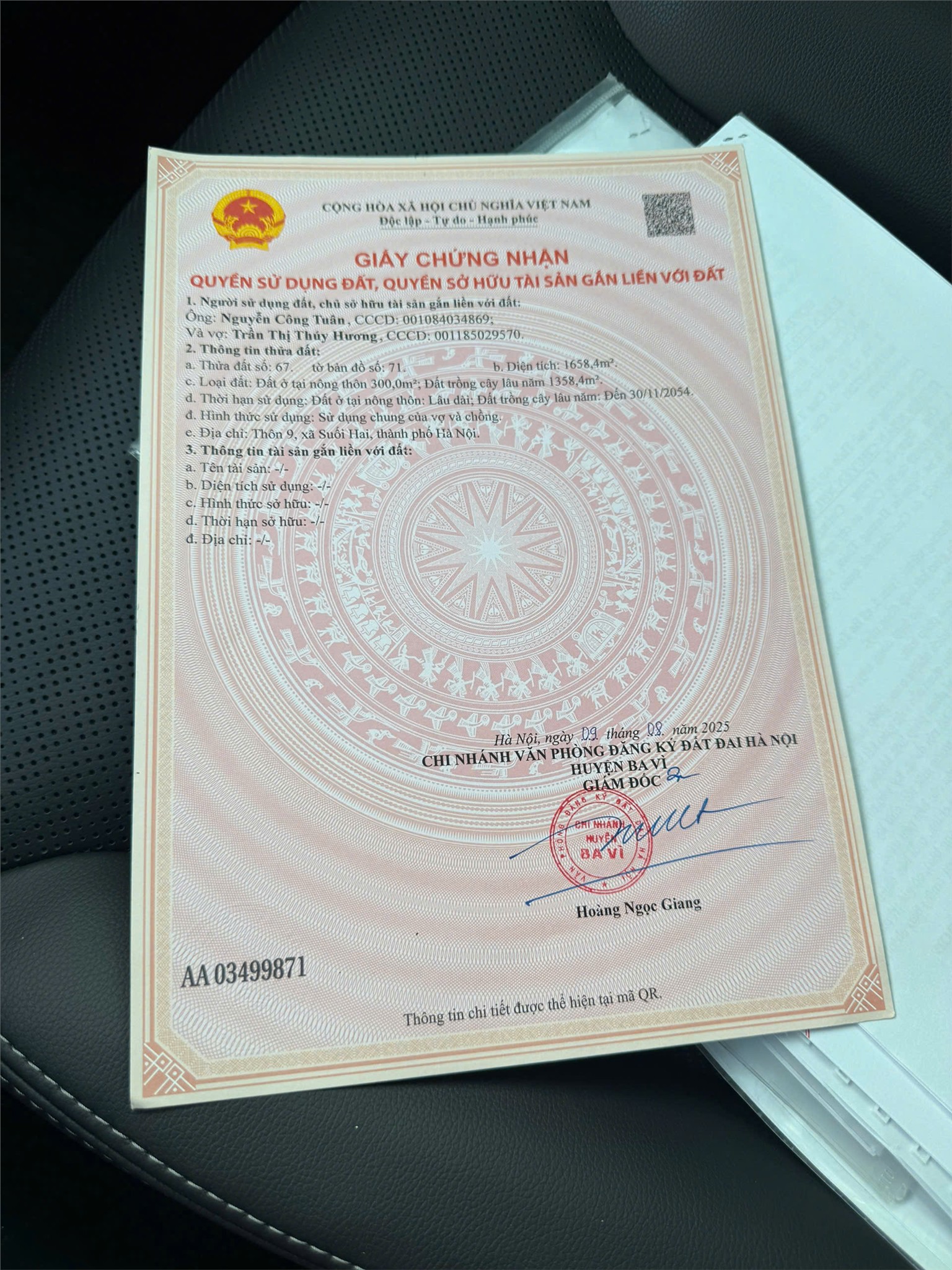 BÁN ĐẤT CHÍNH CHỦ - GIÁ TỐT Cần Bán Nhanh lô đất vị trí đắc địa tại huyện Ba Vì, TP Hà Nội