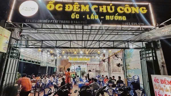 CHÍNH CHỦ SANG GẤP QUÁN ỐC ĐÊM CHÚ CÔNG - TÂN PHÚ