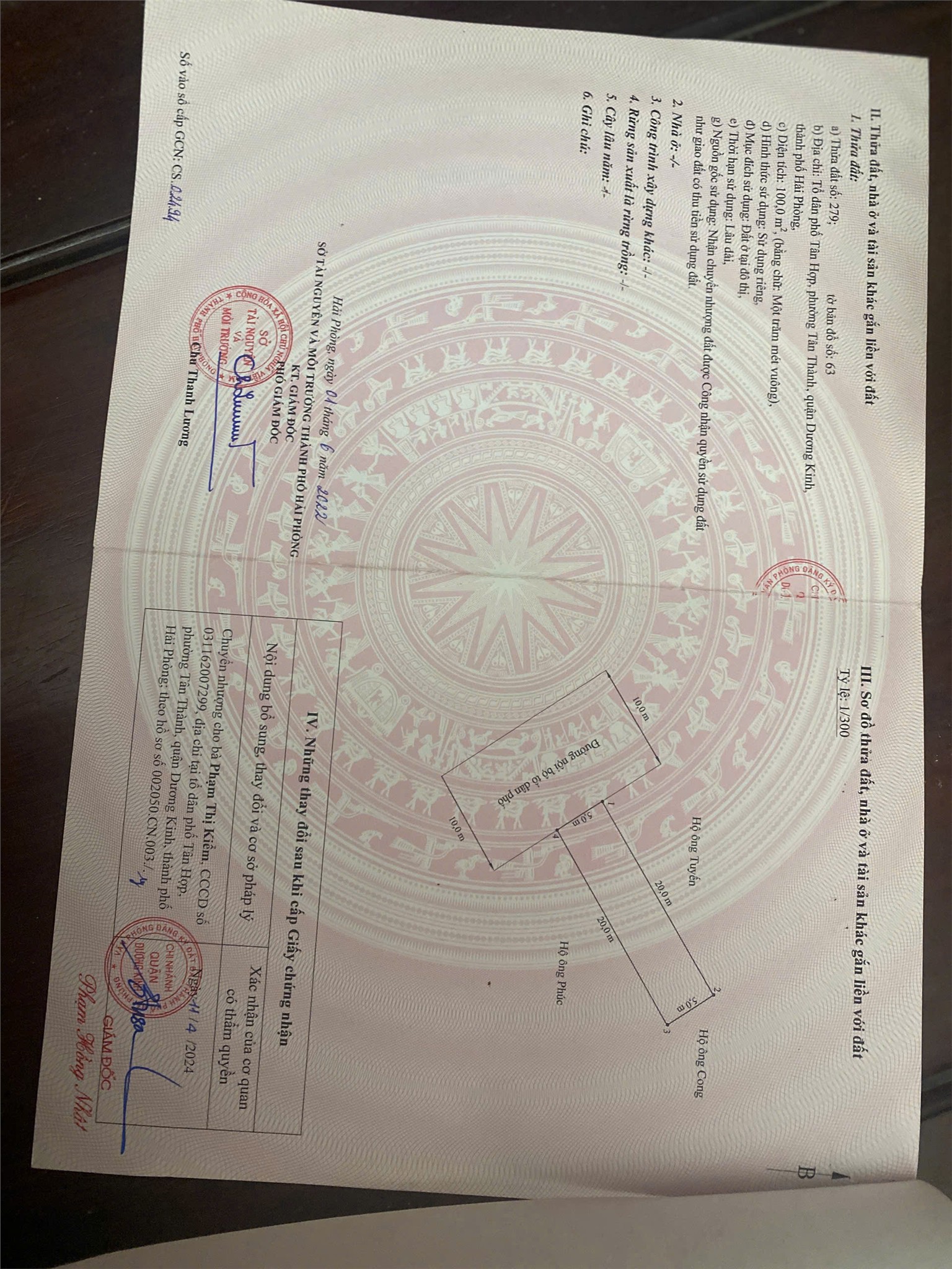 Lô đất 100m² ngõ 113 Tân Thành – Dương Kinh Đường 10m, vỉa hè 2 bên Giá chỉ 2,x tỷ ZALO 0567 222 555